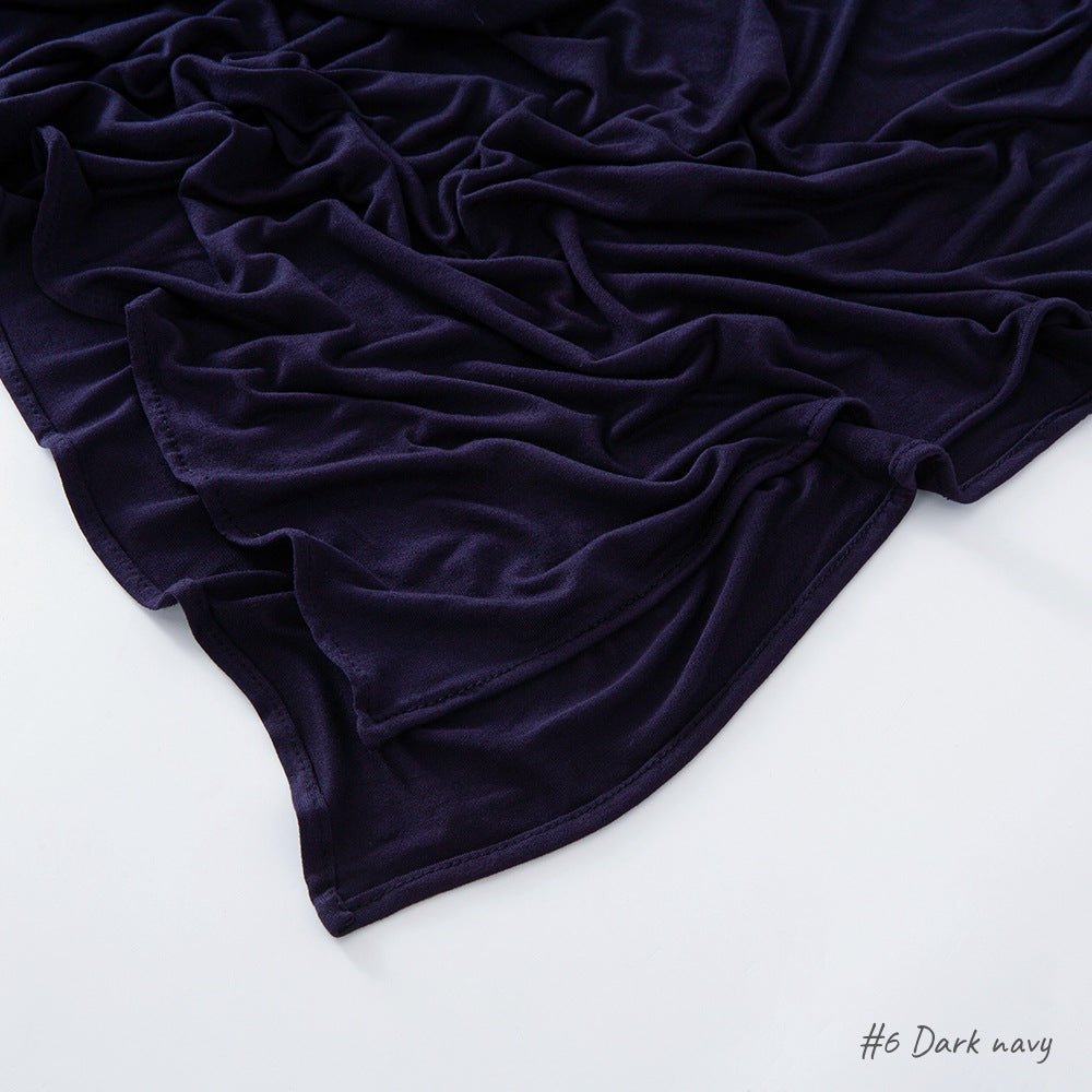 High Quality Right Angle Curled Modal Mercerized Cotton Breathable Hijab(MH068)