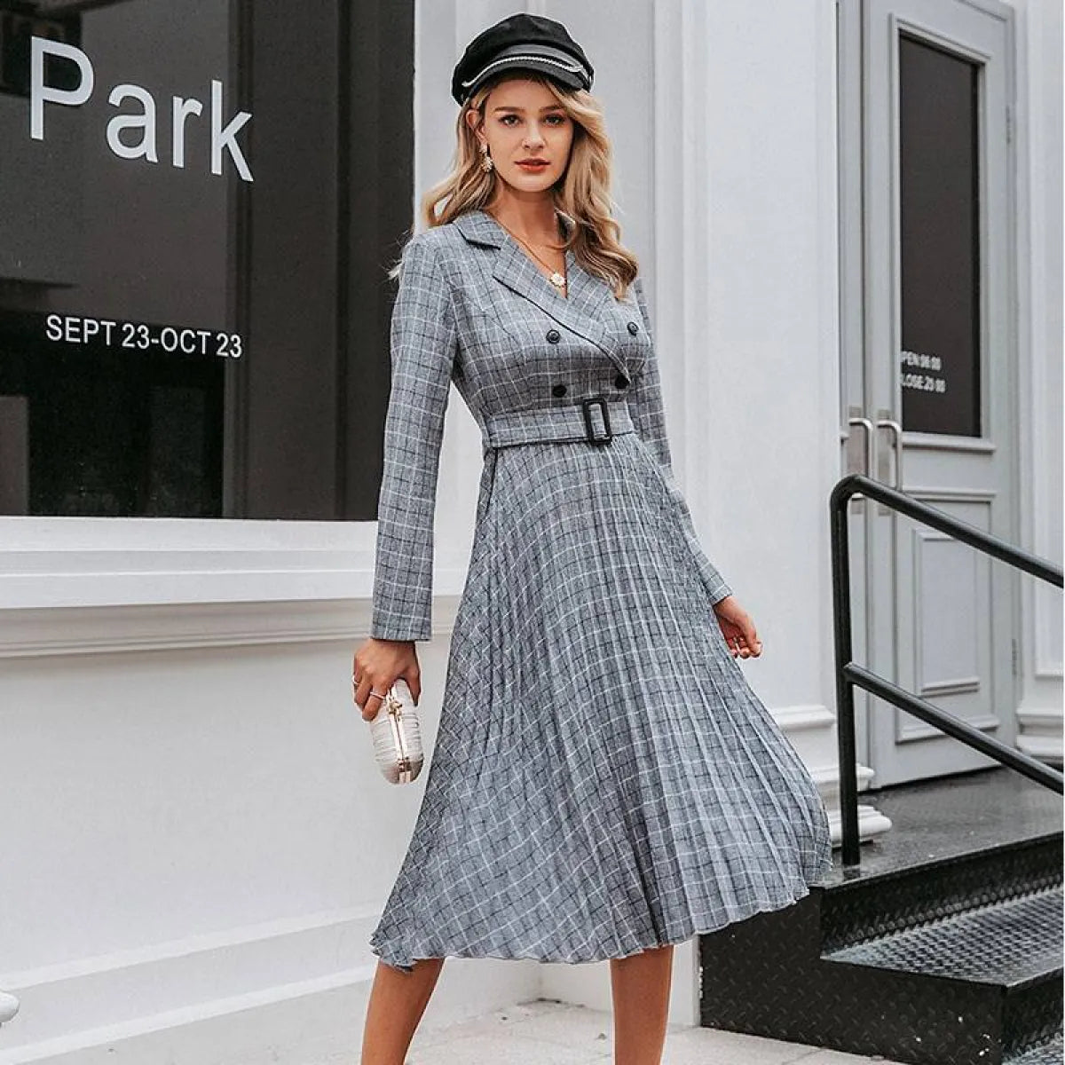 Midi Length Blazer Dress