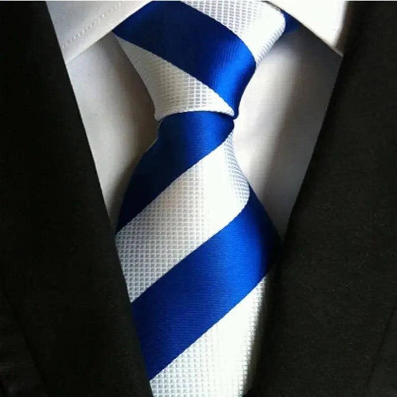 Vintage Business Neck Tie for Men Suit Wedding Party Necktie Formal Dress Classic Striped Men's tie 100% Silk Necktie For Men