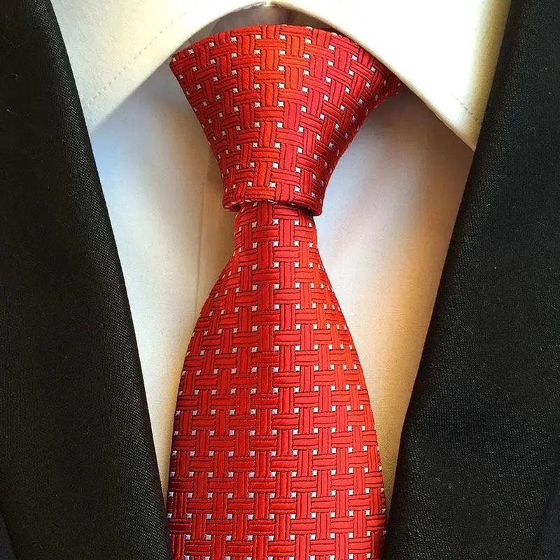 Vintage Business Neck Tie for Men Suit Wedding Party Necktie Formal Dress Classic Striped Men's tie 100% Silk Necktie For Men