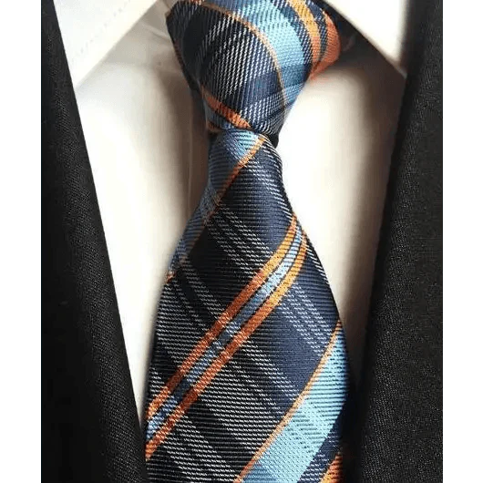 Vintage Business Neck Tie for Men Suit Wedding Party Necktie Formal Dress Classic Striped Men's tie 100% Silk Necktie For Men