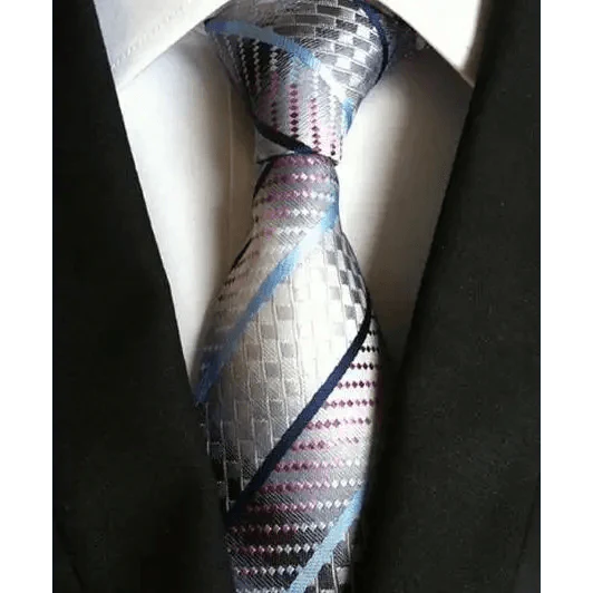 Vintage Business Neck Tie for Men Suit Wedding Party Necktie Formal Dress Classic Striped Men's tie 100% Silk Necktie For Men