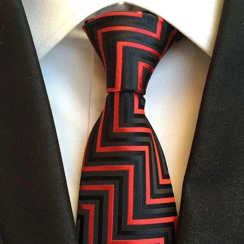 Vintage Business Neck Tie for Men Suit Wedding Party Necktie Formal Dress Classic Striped Men's tie 100% Silk Necktie For Men